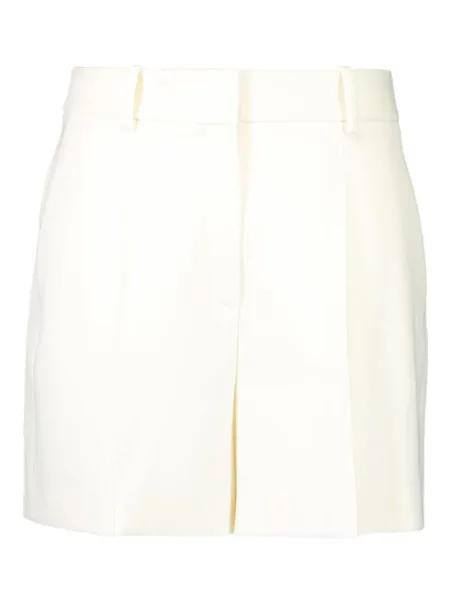 Szorty Michael Kors Collection z cekinami dwurzędowe garniturowe białe