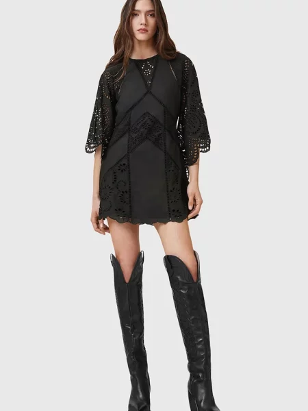 Obleka AllSaints LUCI črna