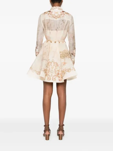 Rochie mini Zimmermann cu model floral cu imagine de costum