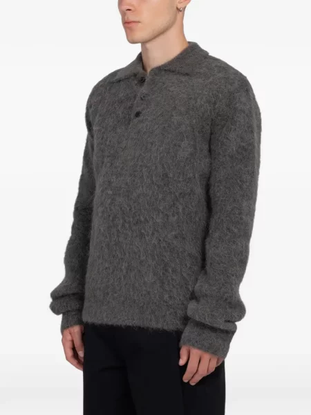 Gulerat tricou polo Minimum gri