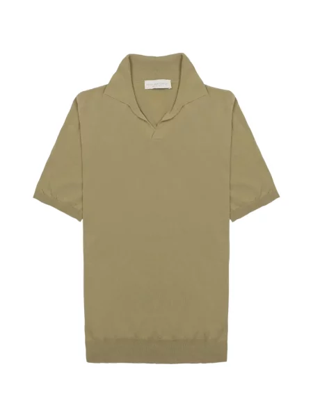 Scurt tricou Luigi Gentile tricotate verde