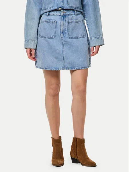 Pieces Fustă de blugi Sky albastru