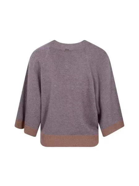 Sweter Twinset fioletowy