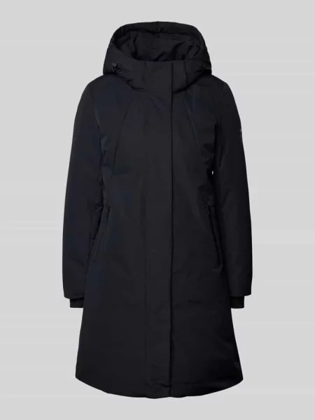Kurtka z kapturem model ‘GLAMOURALF’ Ecoalf czarna