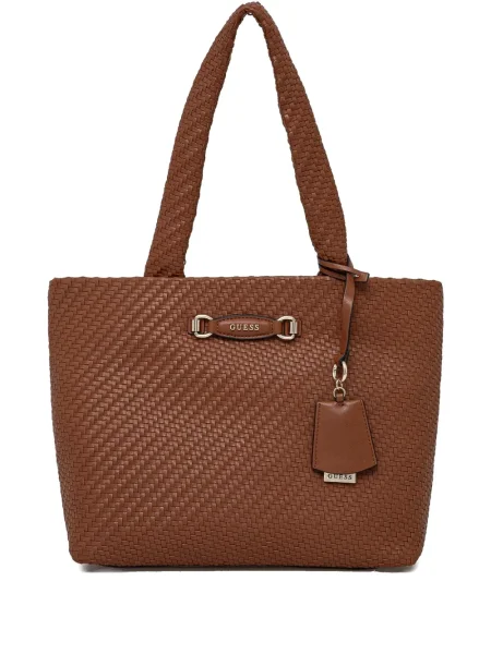 Geantă shopper Guess maro