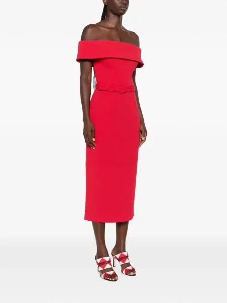 Rochie midi Rebecca Vallance roșu