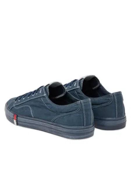 Tommy Jeans Tenis superge Archive Vulc. Washed Canvas Mornarsko modra
