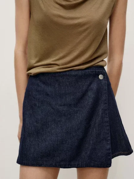 Спідниця-шорти MANGO темно-синій синя