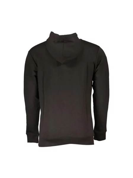 Bluza z kapturem Cavalli Class z długim rękawem czarna