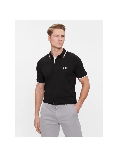 Boss Pólóing Paddy Pro Regular Fit fekete
