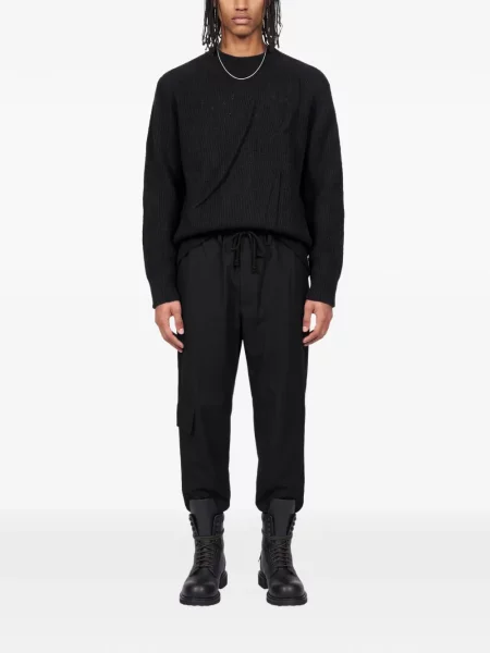 Pulover Yohji Yamamoto drapat negru