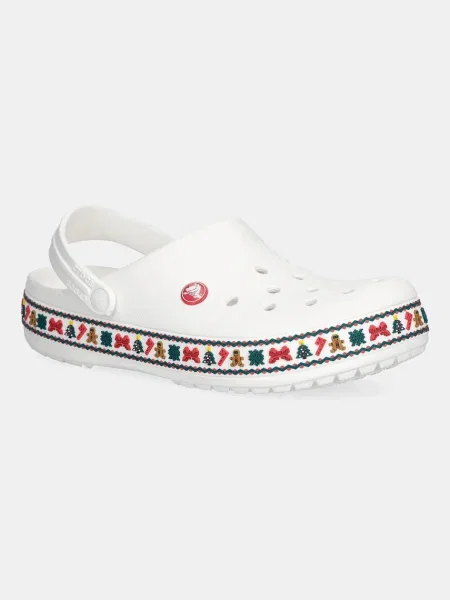 Чехли Crocs Crocband Holiday Clog бяло