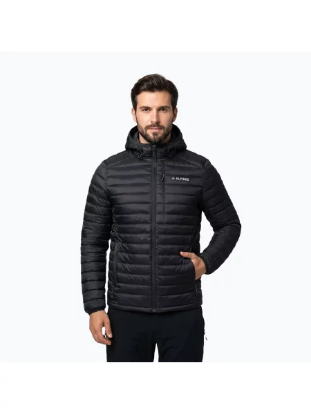 Geacă cu puf pentru bărbați Alpinus Kiruna black negru