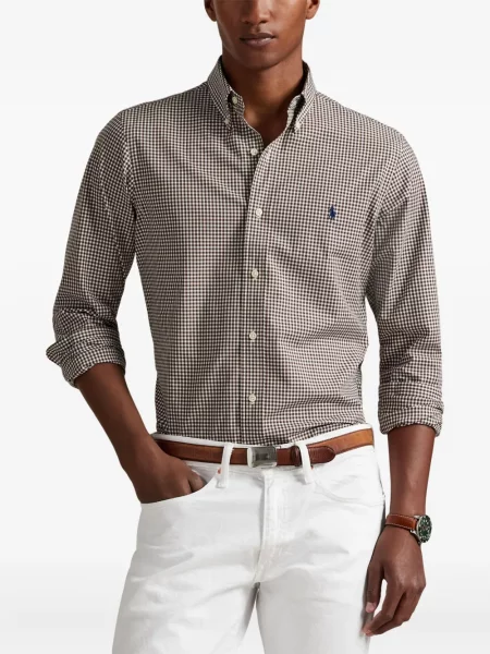 Μικρός κασκέτο Polo Ralph Lauren με χαμηλή μέση υφαίνω διαγωνίως πράσινο