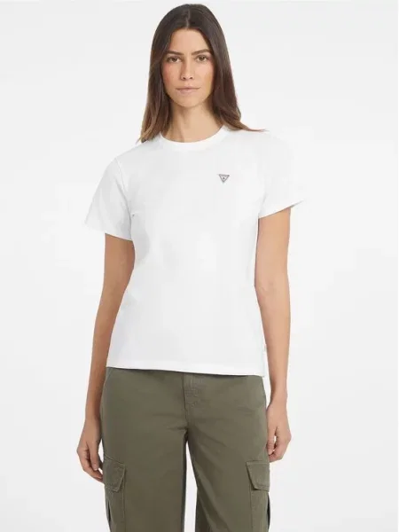Guess Jeans T-Shirt Regular Fit λευκό