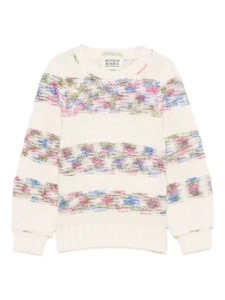 Πουλόβερ Scotch & Soda λευκό