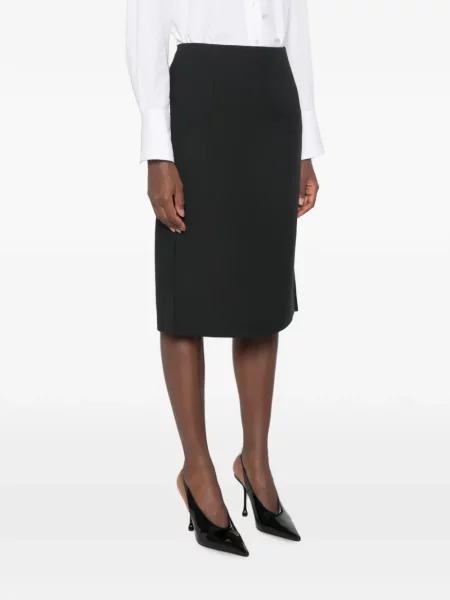 Fustă midi Fendi negru