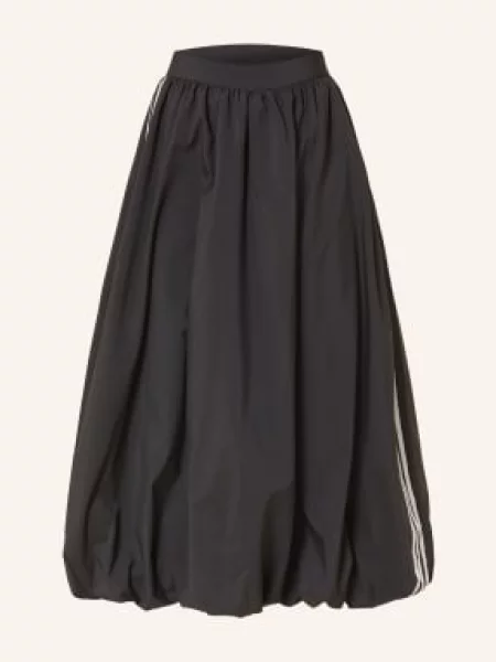 Adidas Originals Spódnica Balloon Long Z Galonowymi Paskami schwarz biała