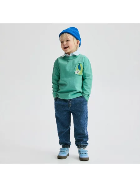 Reserved Džíny jogger modrá