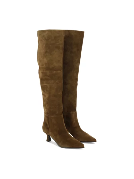 Buty do kostki 3juin skórzane brązowe
