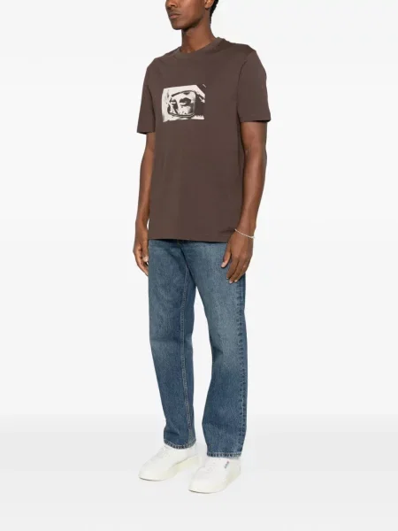 Tricou Hugo cu imagine maro