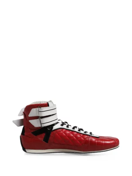 Sneakerși Dolce & Gabbana cu bretele roșu