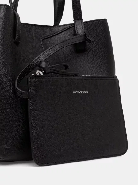 Кожаная сумка шоппер Emporio Armani
