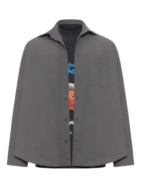 Риза Balenciaga поплин сиво