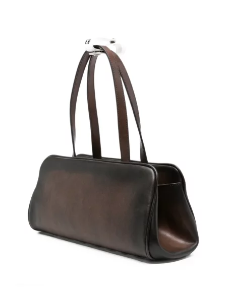 Geantă shopper Maison Mihara Yasuhiro din piele maro