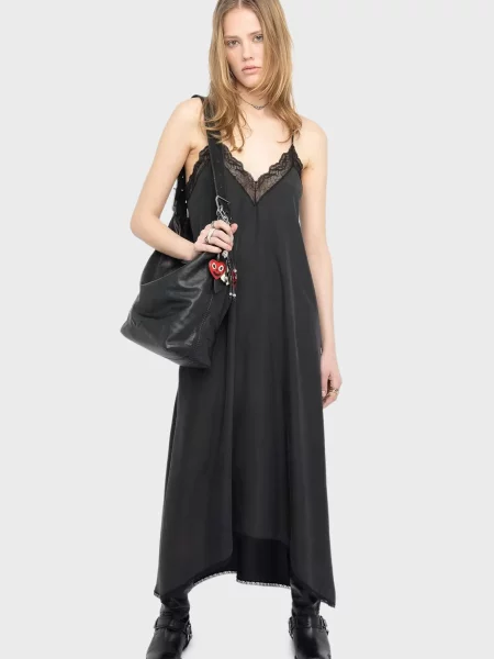 Шовковий сарафан Zadig&voltaire чорний