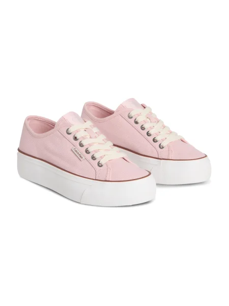 Tenis superge Calvin Klein Jeans Vulc Flatform Ctn Logo Tag roza