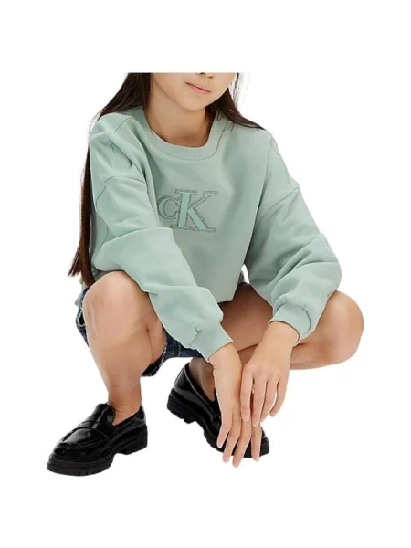 Geacă de blugi copii Calvin Klein Jeans albastru