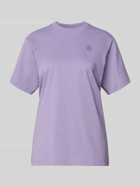 HUGO T-Shirt Vintage fioletowy