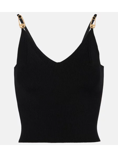 Top Versace tricotate negru