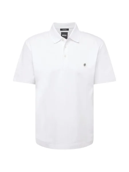 Tricou polo Boss alb
