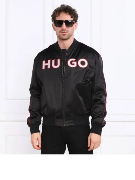 HUGO Geacă bomber negru