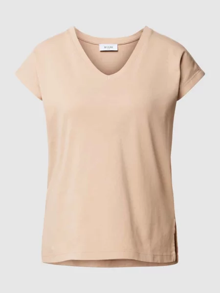 T-shirt z dekoltem w serek Be Pure Dutch