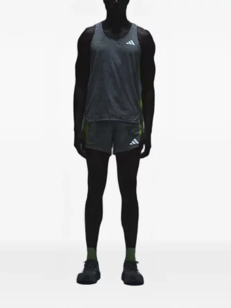 Tricou Adidas alergare cu șireturi din dantelă negru