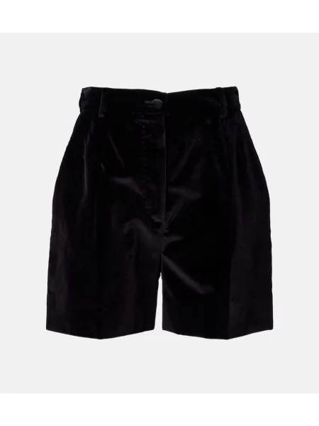 Pantaloni scurți Dolce&gabbana de mătase negru
