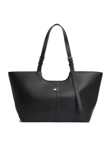 Rucsac Tommy Jeans din piele negru