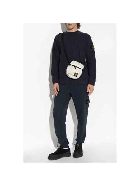 Spodnie dresowe Stone Island z kamieniami niebieskie