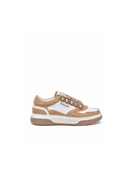 Sneakersy Emanuélle Vee zamszowe brązowe