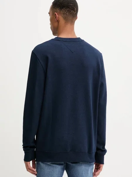 Mikina Tommy Jeans tmavomodrá s potiskem