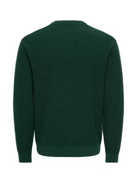 Only & Sons Sveter ONSTONY tmavozelená