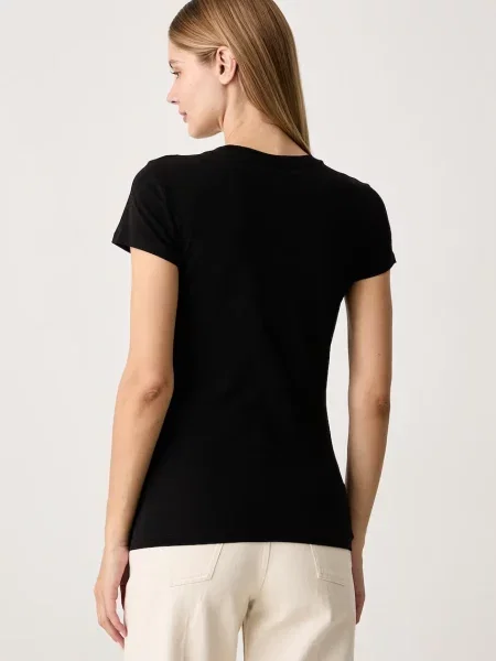 ARMANI EXCHANGE Tricou auriu negru