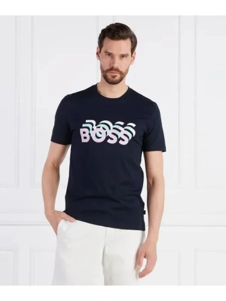 BOSS BLACK Tricou Tessler negru