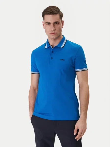 BOSS Tricou polo Paddy albastru