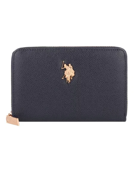 U.S. POLO ASSN. Peňaženka Jones námornícka / zlatá modrá