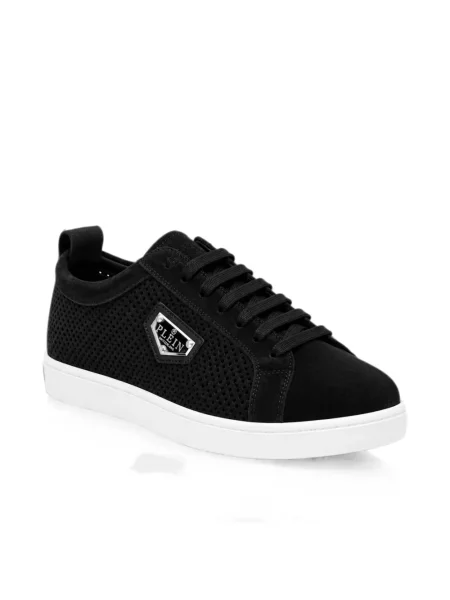 Sneakers Philipp Plein σουέντ μαύρο