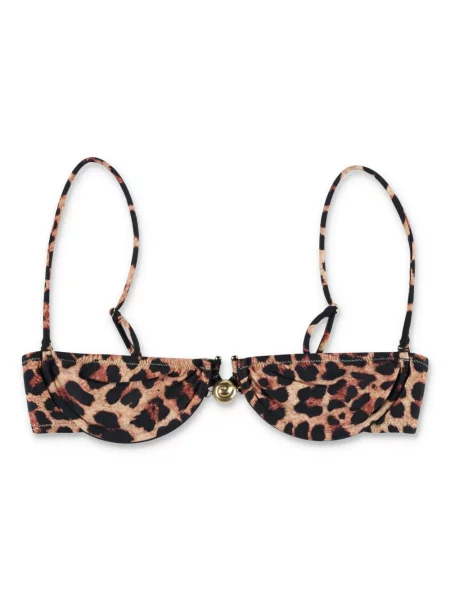 Top Reina Olga cu imagine cu model leopard maro